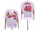 St. Louis Cardinals #48 Harrison Bader White Flexbase Jersey