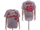 St. Louis Cardinals #48 Harrison Bader Grey Flexbase Jersey