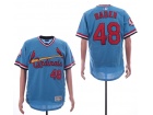 St. Louis Cardinals #48 Harrison Bader Blue Flexbase Jersey