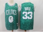 BAPE x Mitchell & Ness Boston Celtics #33 Larry Bird Green Swingman Jersey