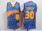 BAPE x Mitchell & Ness Golden State Warriors #30 Stephen Curry Blue Swingman Jersey