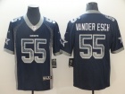 Dallas Cowboys #55 Leighton Vander Esch Blue Drift Fashion Vapor Limited Jersey