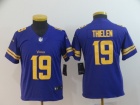 Youth Minnesota Vikings #19 Adam Thielen Purple Color Rush Limited Jersey