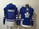 Toronto Maple Leafs #91 John Tavares Blue Hockey Hoodie