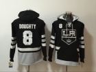 Los Angeles Kings #8 Drew Doughty Black Hockey Hoodie