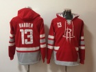 Houston Rockets #13 James Harden Red Basketball Hoodie