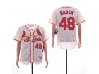 St. Louis Cardinals #48 Harrison Bader Cream Flexbase Jersey