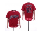 Cleveland Indians #12 Roberto Alomar Red Cool Base Jerseys