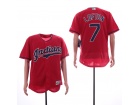 Cleveland Indians #7 Kenny Lofton Red Flex Base Jerseys