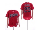 Cleveland Indians #25 Jim Thome Red Flex Base Jerseys