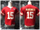 Kansas City Chiefs #15 Patrick Mahomes Red Black Toddler Jersey