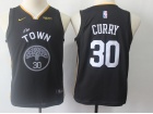 Nike Golden State Warriors #30 Stephen Curry Black Youth Jersey