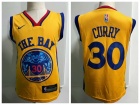 Nike Golden State Warriors #30 Stephen Curry Yellow Toddler Jersey