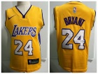 Nike Los Angeles Lakers #24 Kobe Bryant Yellow Toddler Jersey