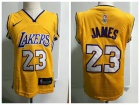 Nike Los Angeles Lakers #23 LeBron James Yellow Toddler Jersey