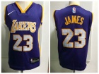 Nike Los Angeles Lakers #23 LeBron James Purple Toddler Jersey