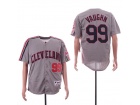 Cleveland Indians #99 Ricky Vaughn Gray Turn Back Jersey