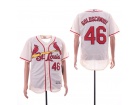 St. Louis Cardinals #46 Goldschmidt Cream Flex Base Jersey