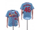 St. Louis Cardinals #46 Goldschmidt Blue  Flex Base Jersey