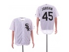 Chicago White Sox #45 Michael Jordan White Cool Base Jersey