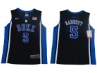 Youth Duke Blue Devils #5 R.J. Barrett Black Elite College Basketball Jersey