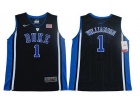 Youth Duke Blue Devils #1 Zion Williamson Black Elite College Basketball Jersey