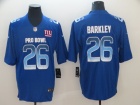 2019 Pro Bowl New York Giants #26 Saquon Barkley Blue Vapor Untouchable Limited Jersey