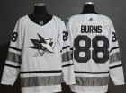 Adidas San Jose Sharks #88 Brent Burns White 2019 All Star Jersey