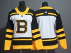 Woman Adidas Boston Bruins Blank White Winter Classic Hockey Jersey