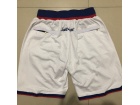 Washington Bullets White Throwback Shorts