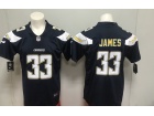 Los Angeles Chargers #33 Derwin James Dark Blue Vapor Untouchable Limited Jersey