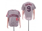 Cleveland Indians #9 Carlos Baerga Gray Turn Back Baseball Jersey