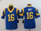 Youth Nike Los Angeles Rams #16 Jared Goff Light Blue Vapor Limitd Jersey