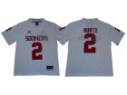 Oklahoma Sooners #2 Jalen Hurts White Limited Jersey