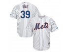 Custom New York Mets #39 Edwin Diaz White Cool Base Jersey