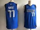 Nike Dallas Mavericks #77 Luka Doncic Light Blue Swingman Jersey