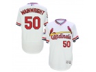 St. Louis Cardinals #50 Adam Wainwrigh  White Pullover Flexbase Jerseys