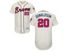 Cusotm Atlanta Braves #20 Josh Donaldson Cream Flex Base Jerseys