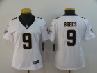 Woman New Orleans Saints #9 Drew Brees White Vapor Untouchable Limited Football Jersey