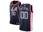 Nike Los Angeles Clippers Navy Blue City Any Name Any Number Stitched Custom Jersey