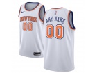 Nike New York Knicks White Any Name Any Number Stitched Custom Jersey