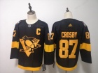 Adidas Pittsburgh Penguins #87 Sidney Crosby Black 2019 Stadium Series Jersey