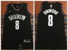 Nike Brooklyn Nets #8 Spencer Dinwiddie Black City Swingman Jersey