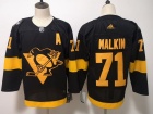 Adidas Pittsburgh Penguins #71 Evgeni Malkin Black 2019 Stadium Series Jersey