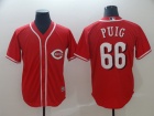 Cincinnati Reds #66 Yasiel Puig Red Cool Base Baseball Jersey