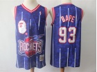 BAPE x Mitchell & Ness Houston Rockets #93 Bape Blue Basketball Jersey