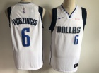 Nike Dallas Mavericks #6 Kristaps Porzingis White Swingman Jersey