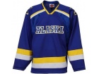 Custom Alaska Nanooks Royal Blue Tackle Twill Hockey Jersey