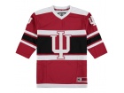 Custom Colosseum Crimson Indiana Hoosiers Open Net II Hockey Sweater Jersey