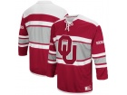 Custom Colosseum Crimson Oklahoma Sooners Open Net II Hockey Sweater